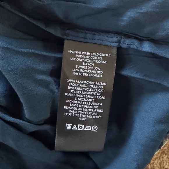 Free People Floral Sundrenched Short Sleeve Maxi Dress Navy Blue Green Size M - Picture 12 of 15